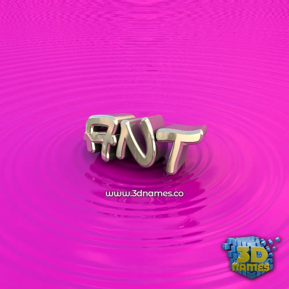ant in Pink Graffiti style - 3D name wallpaper