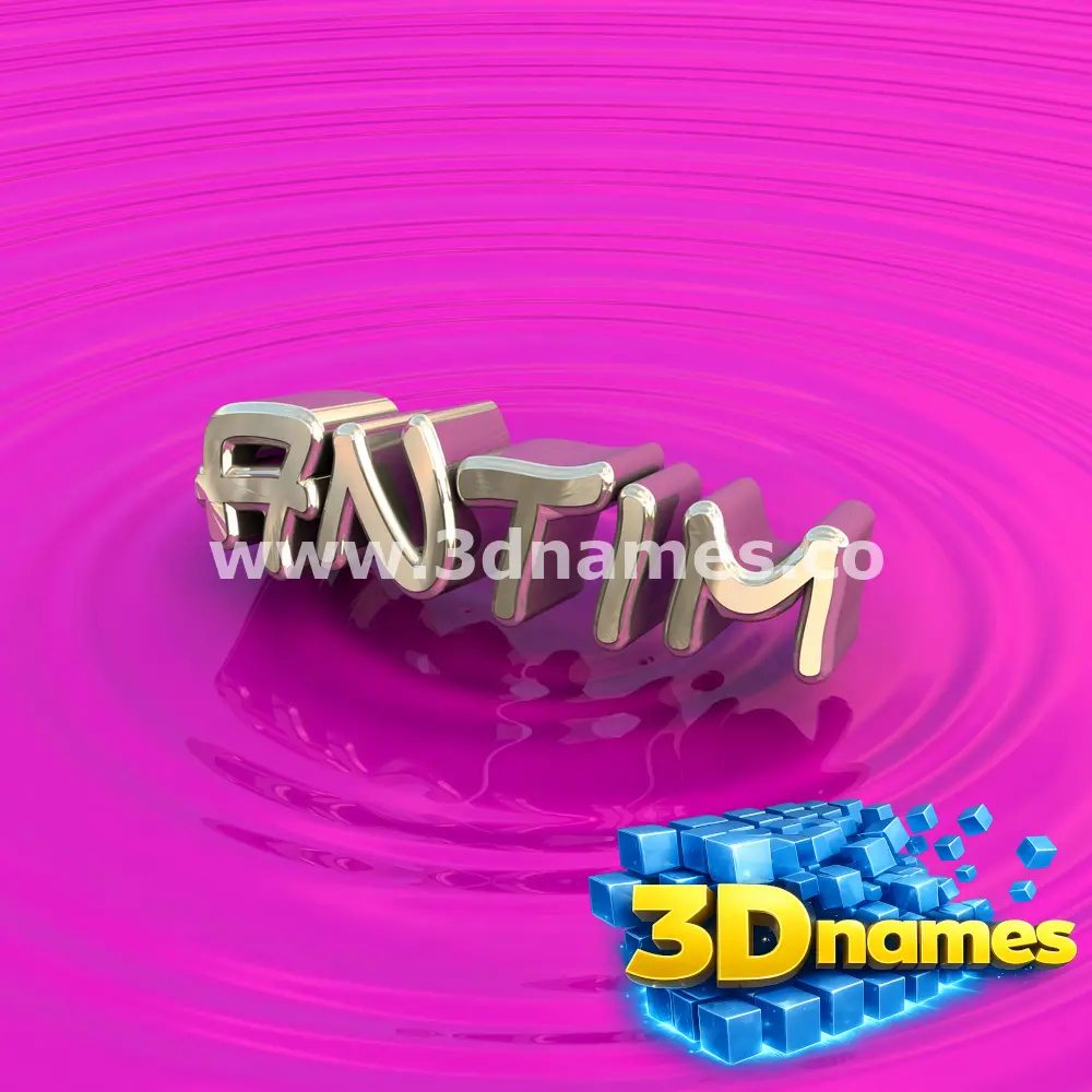 antim in Pink Graffiti style - 3D name wallpaper