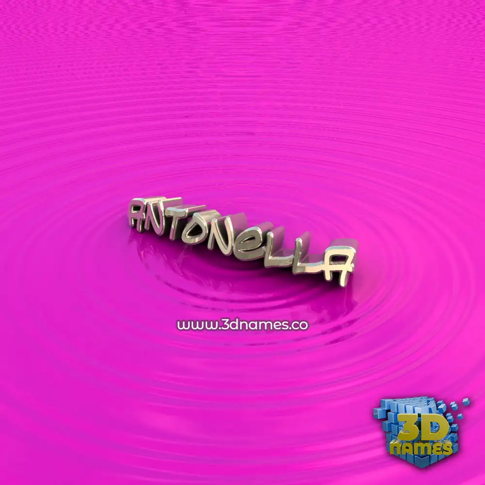 antonella in Pink Graffiti style - 3D name wallpaper