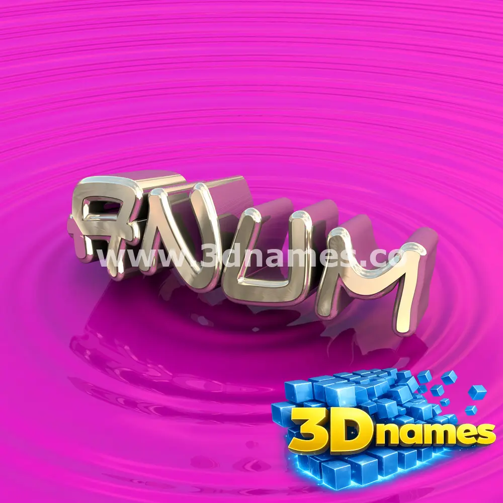 anum in Pink Graffiti style - 3D name wallpaper