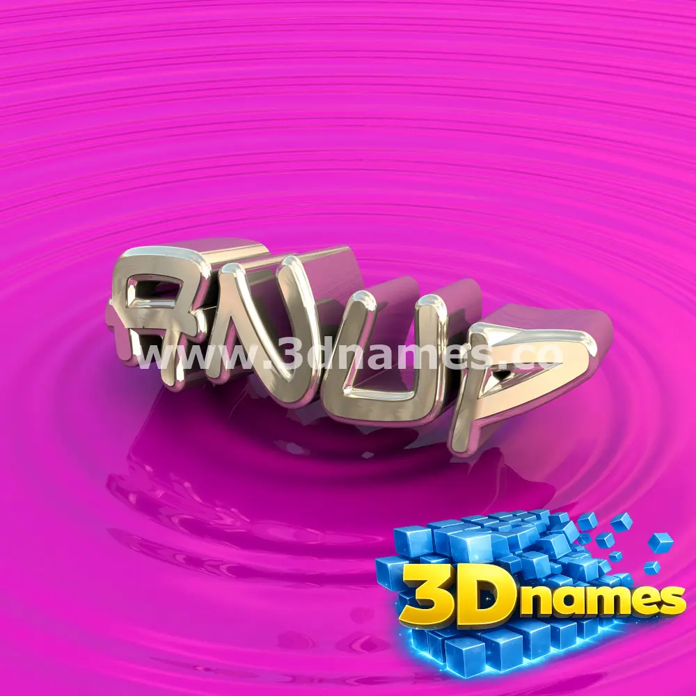 anup in Pink Graffiti style - 3D name wallpaper