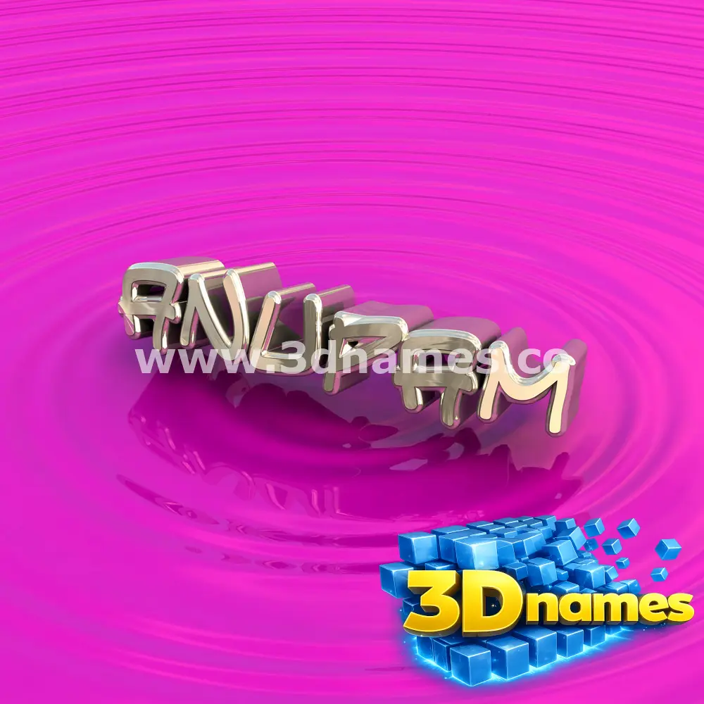 anupam in Pink Graffiti style - 3D name wallpaper