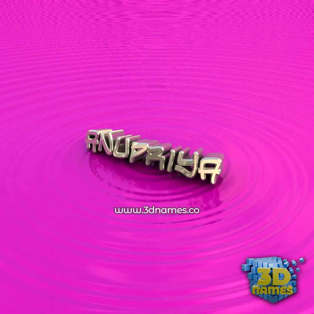 anupriya in Pink Graffiti style - 3D name wallpaper