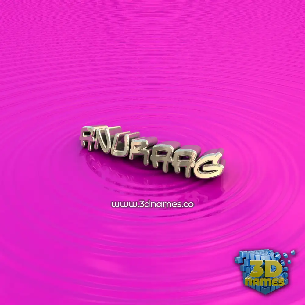 anuraag in Pink Graffiti style - 3D name wallpaper