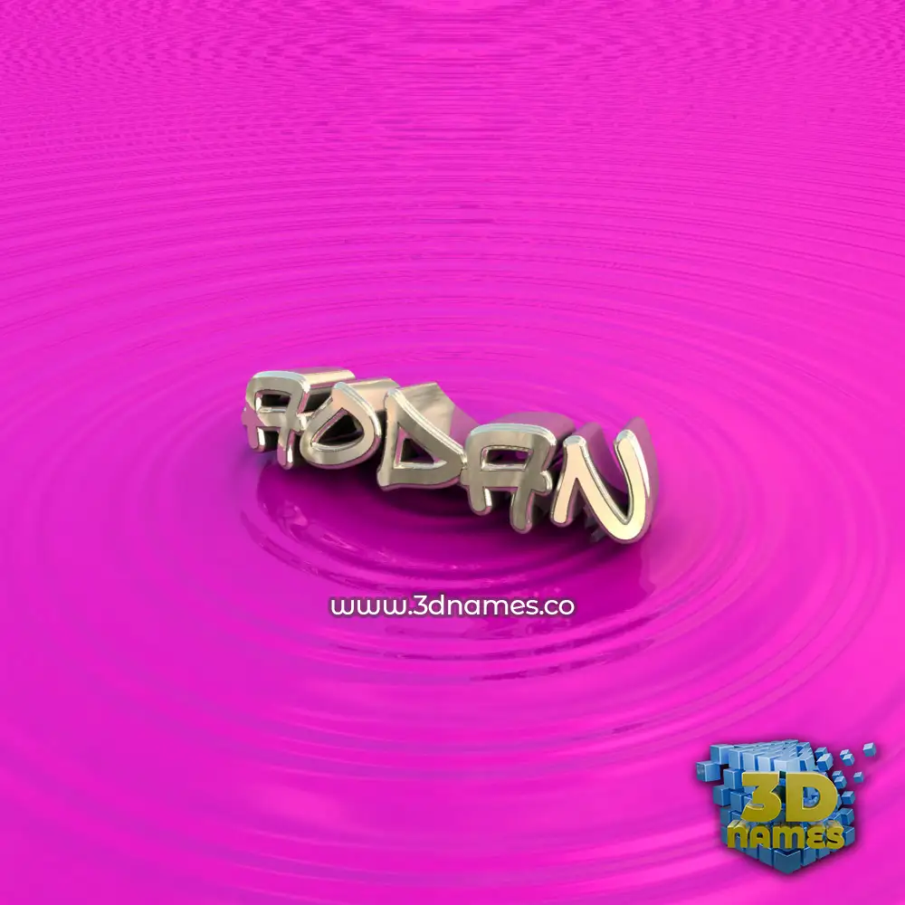 aodan in Pink Graffiti style - 3D name wallpaper