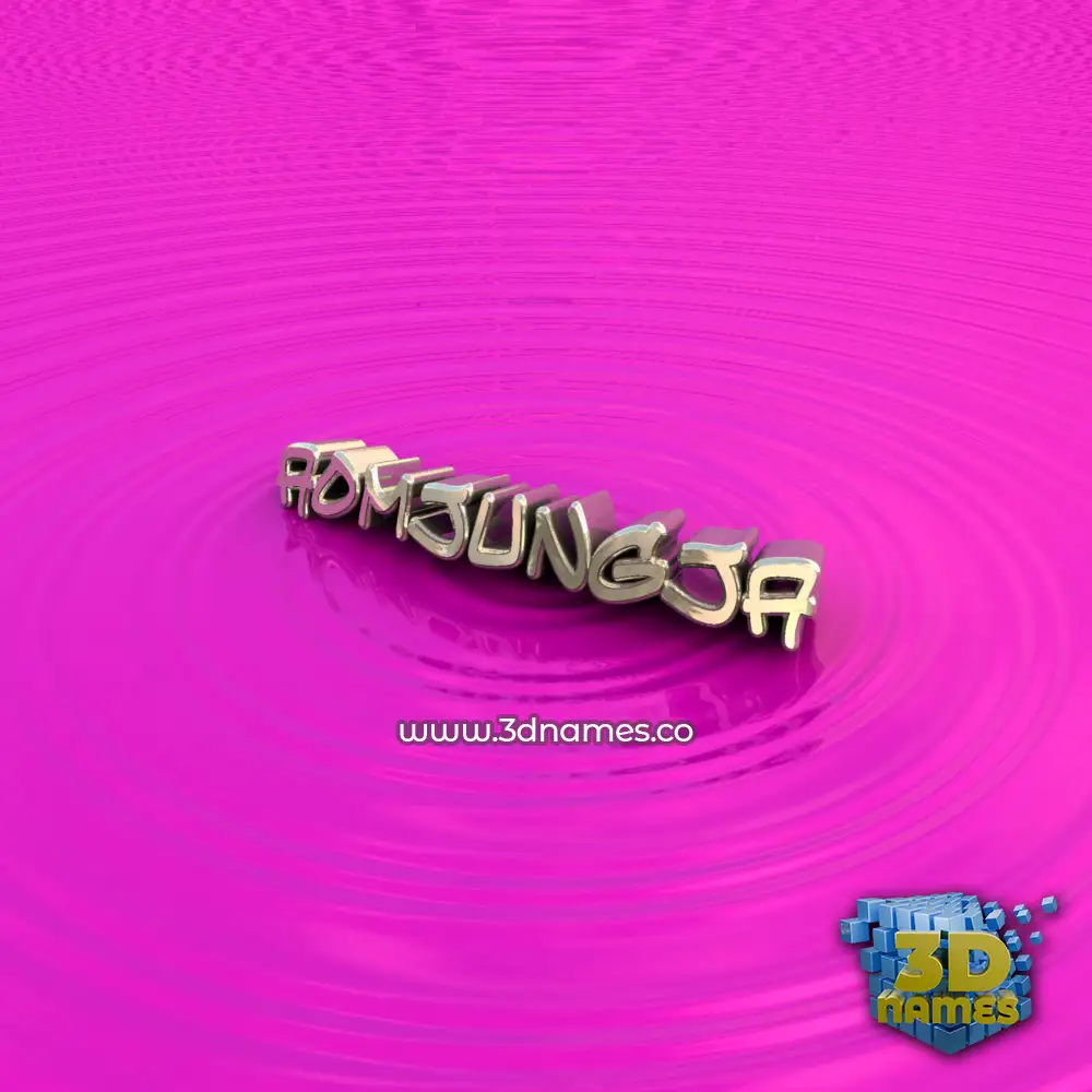 aomjungja in Pink Graffiti style - 3D name wallpaper
