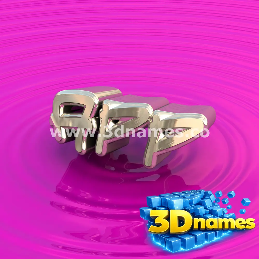 app in Pink Graffiti style - 3D name wallpaper
