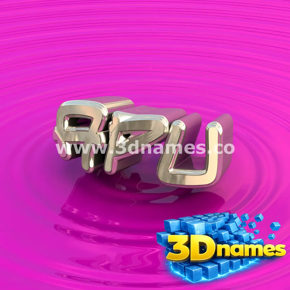 apu in Pink Graffiti style - 3D name wallpaper