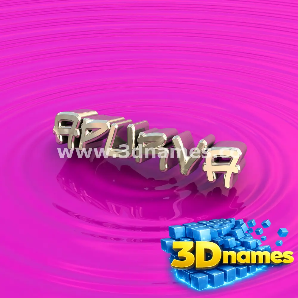 apurva in Pink Graffiti style - 3D name wallpaper