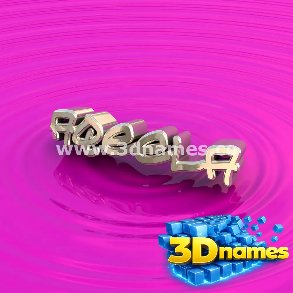 aqeela in Pink Graffiti style - 3D name wallpaper
