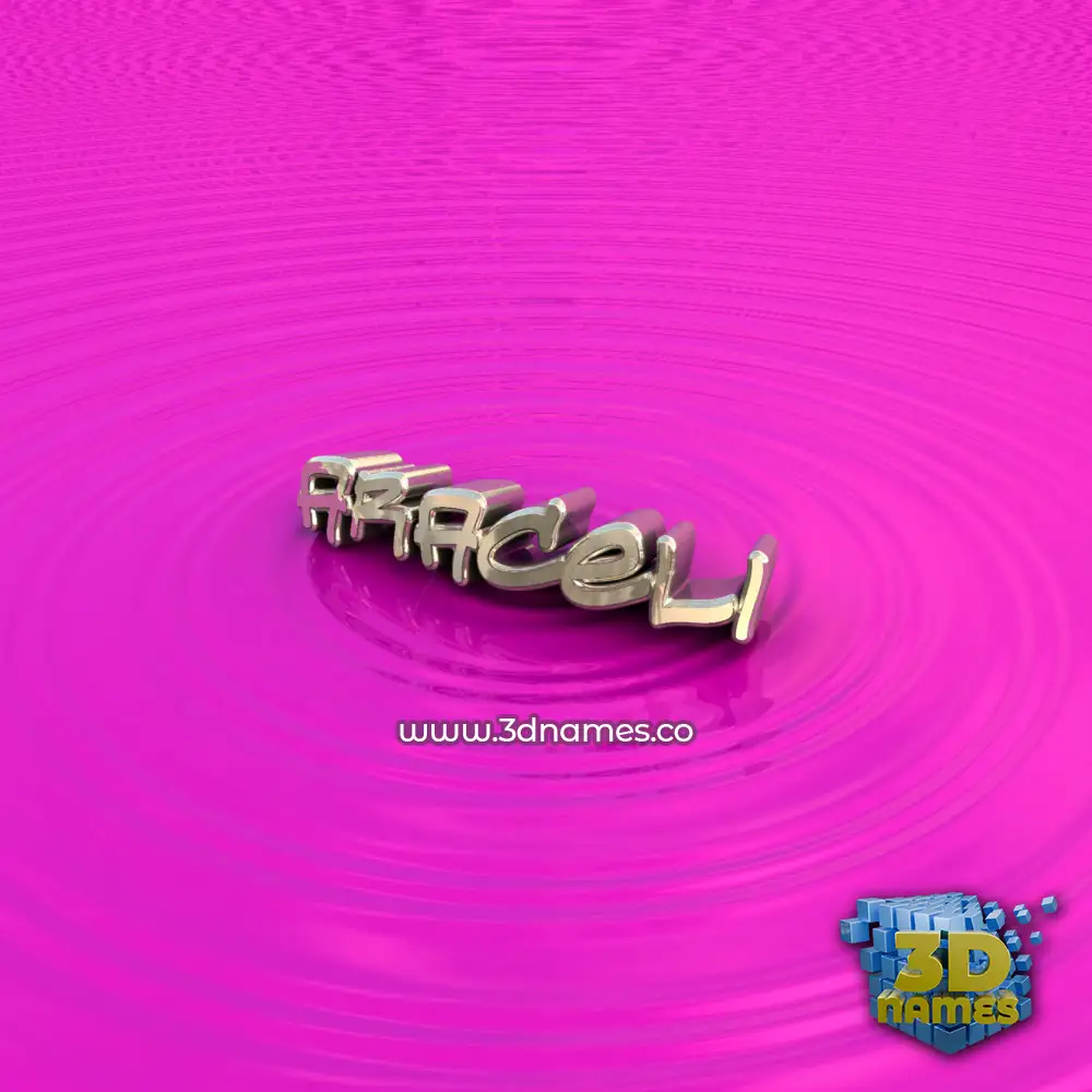 araceli in Pink Graffiti style - 3D name wallpaper