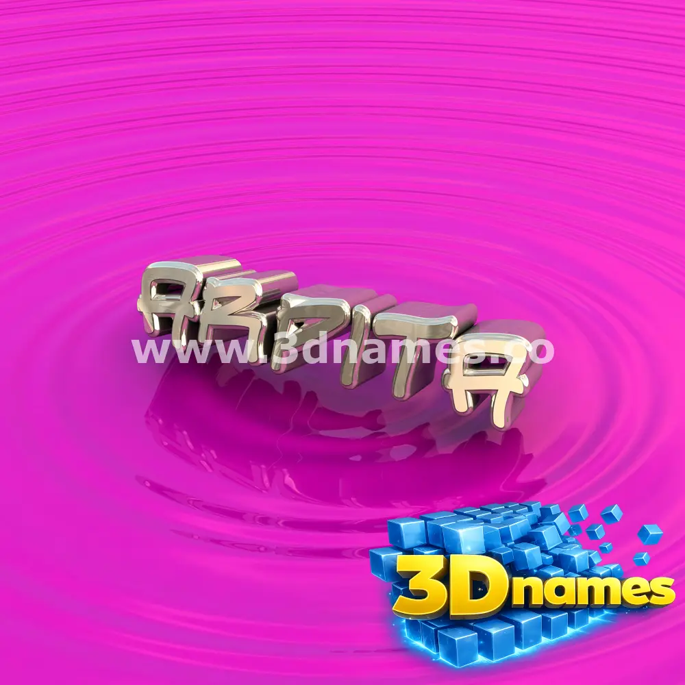 arpita in Pink Graffiti style - 3D name wallpaper