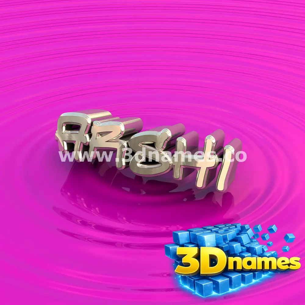 arshi in Pink Graffiti style - 3D name wallpaper