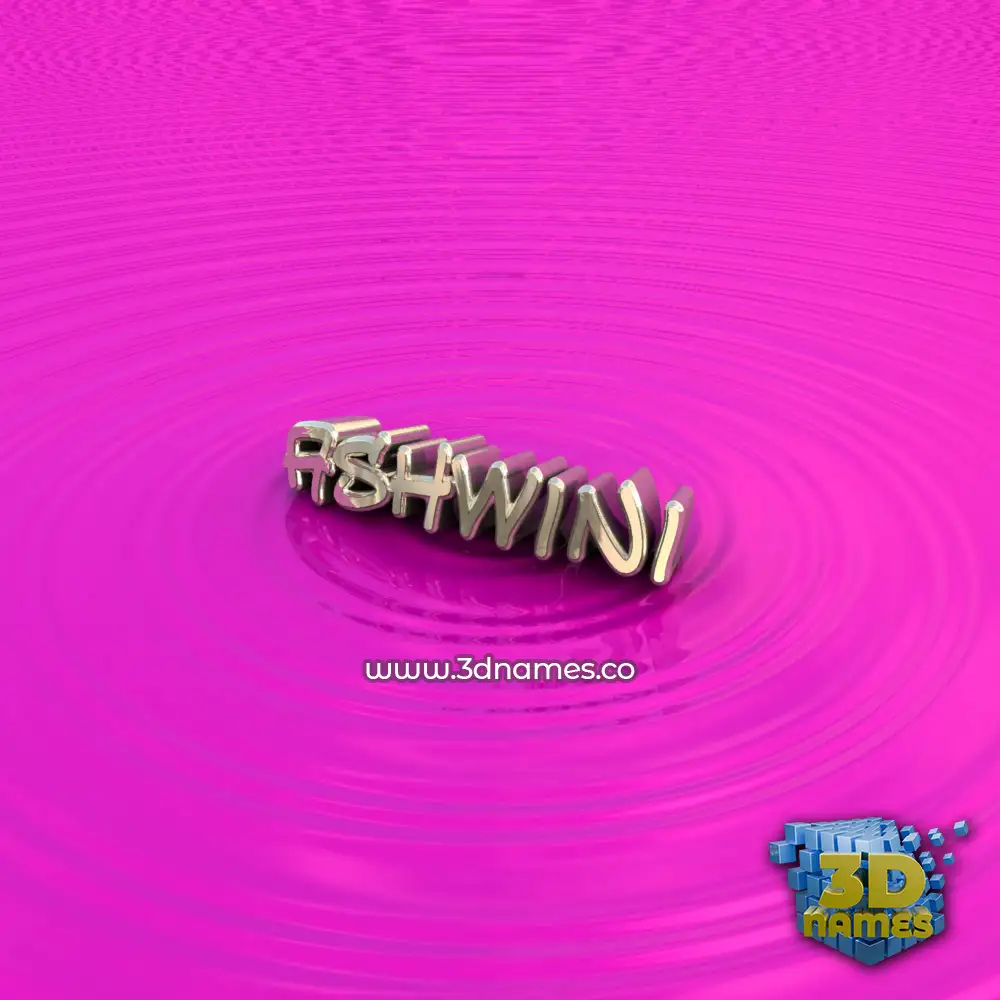 ashwini in Pink Graffiti style - 3D name wallpaper