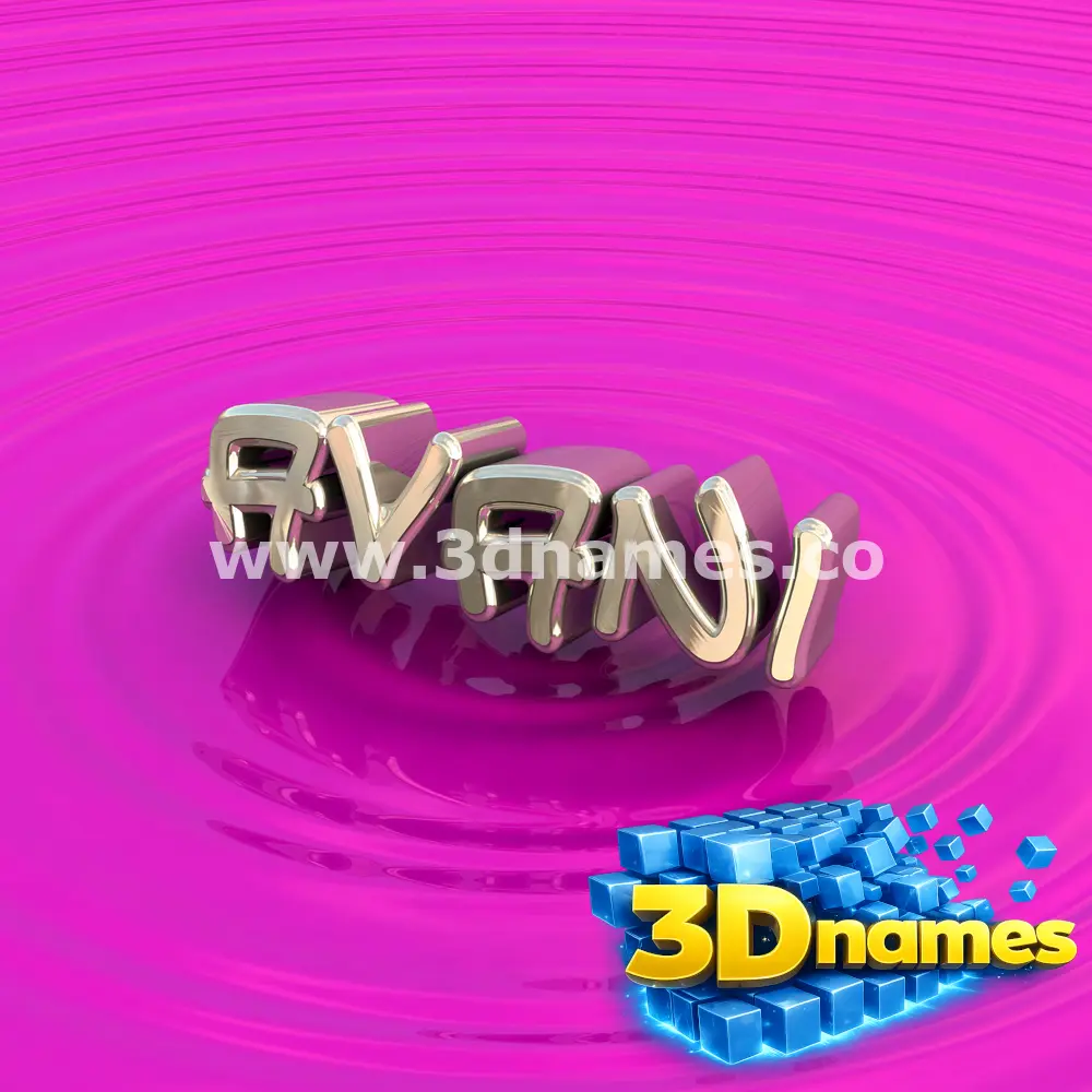 avani in Pink Graffiti style - 3D name wallpaper