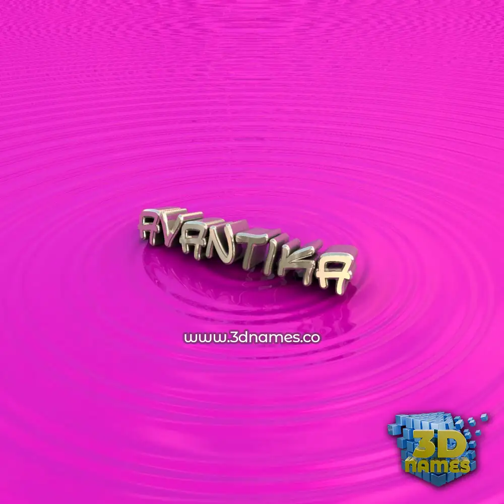 avantika in Pink Graffiti style - 3D name wallpaper