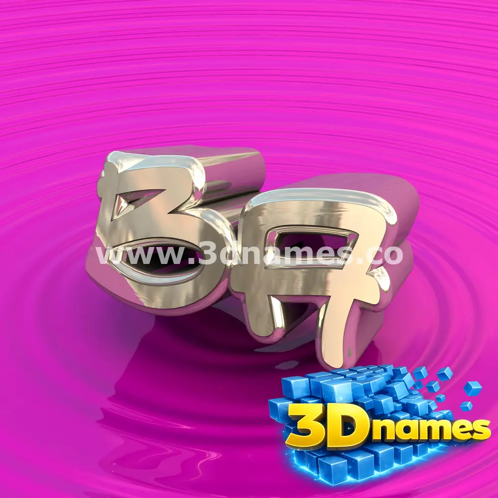 ba in Pink Graffiti style - 3D name wallpaper