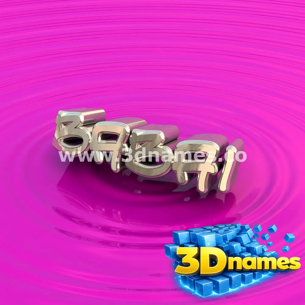 babai in Pink Graffiti style - 3D name wallpaper