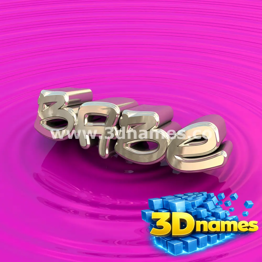 babe in Pink Graffiti style - 3D name wallpaper