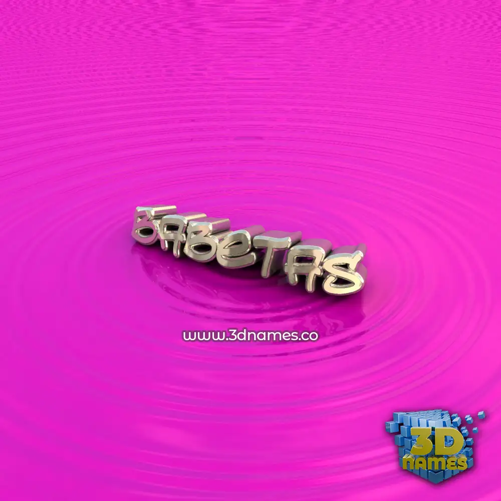 babetas in Pink Graffiti style - 3D name wallpaper