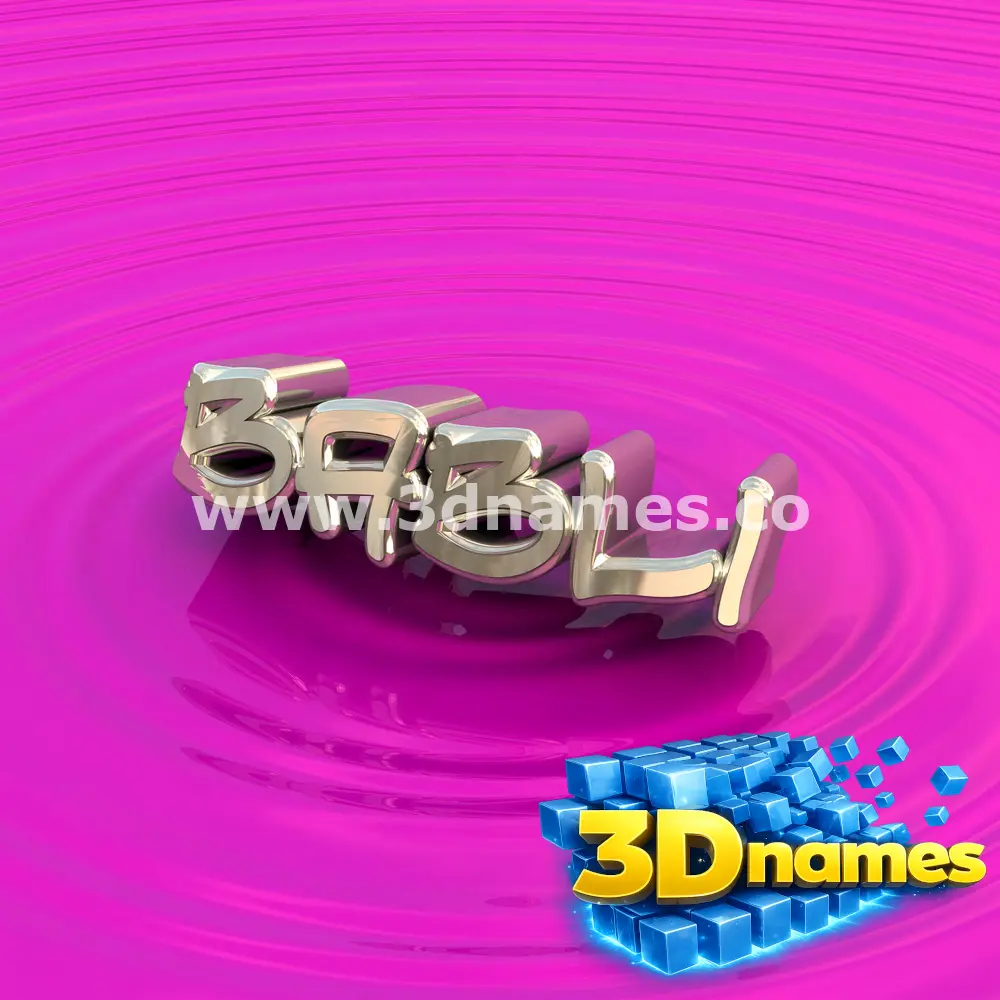 babli in Pink Graffiti style - 3D name wallpaper