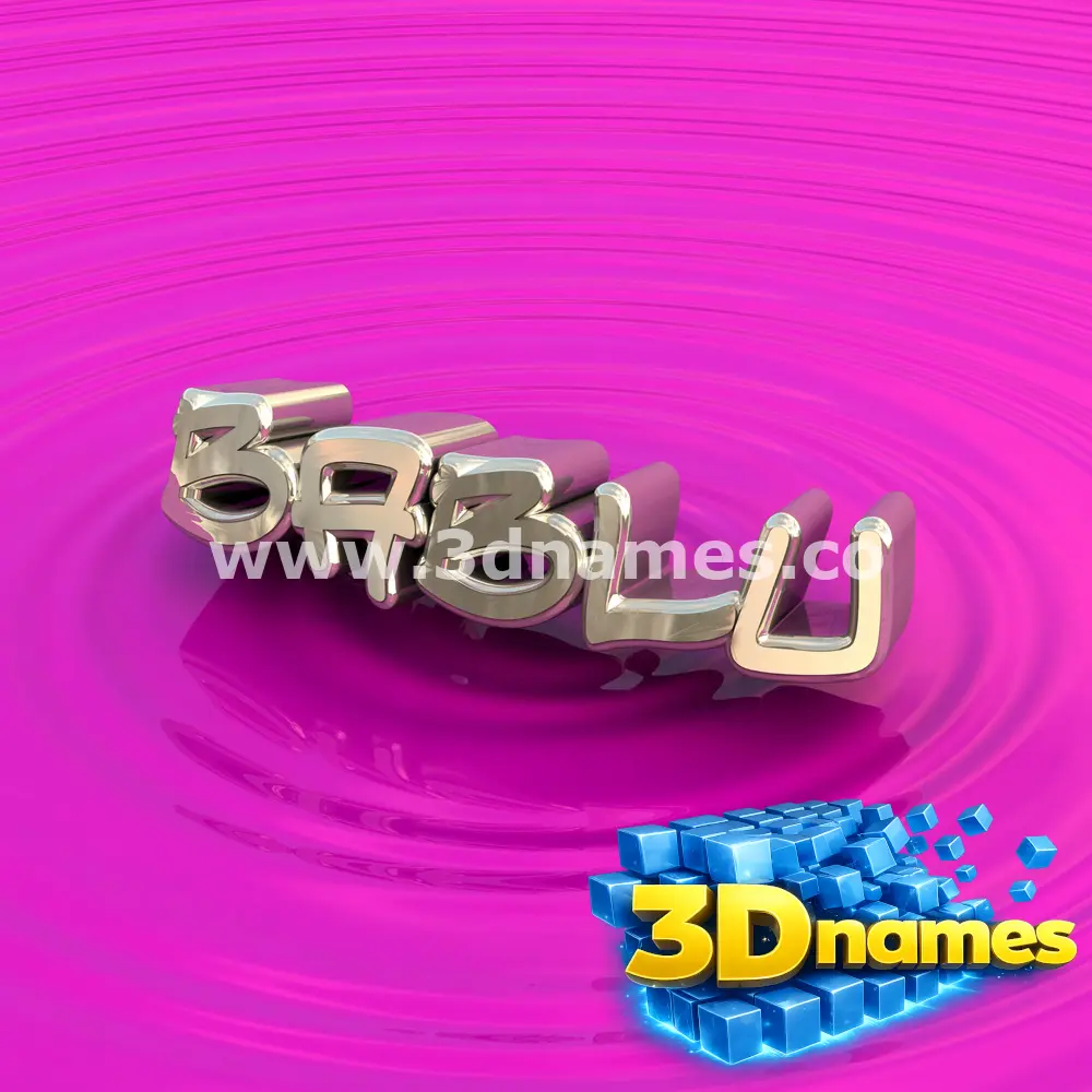 bablu in Pink Graffiti style - 3D name wallpaper