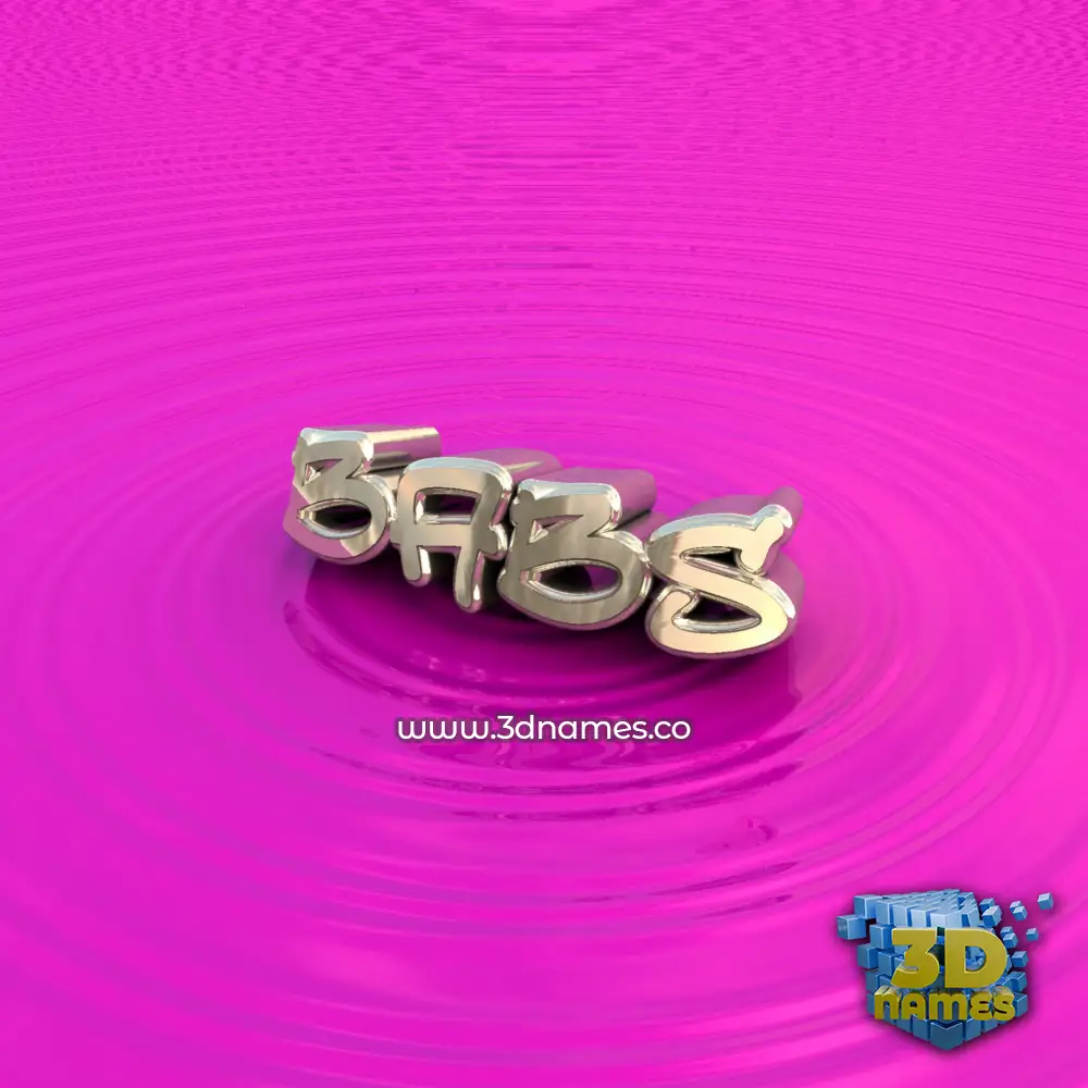 babs in Pink Graffiti style - 3D name wallpaper