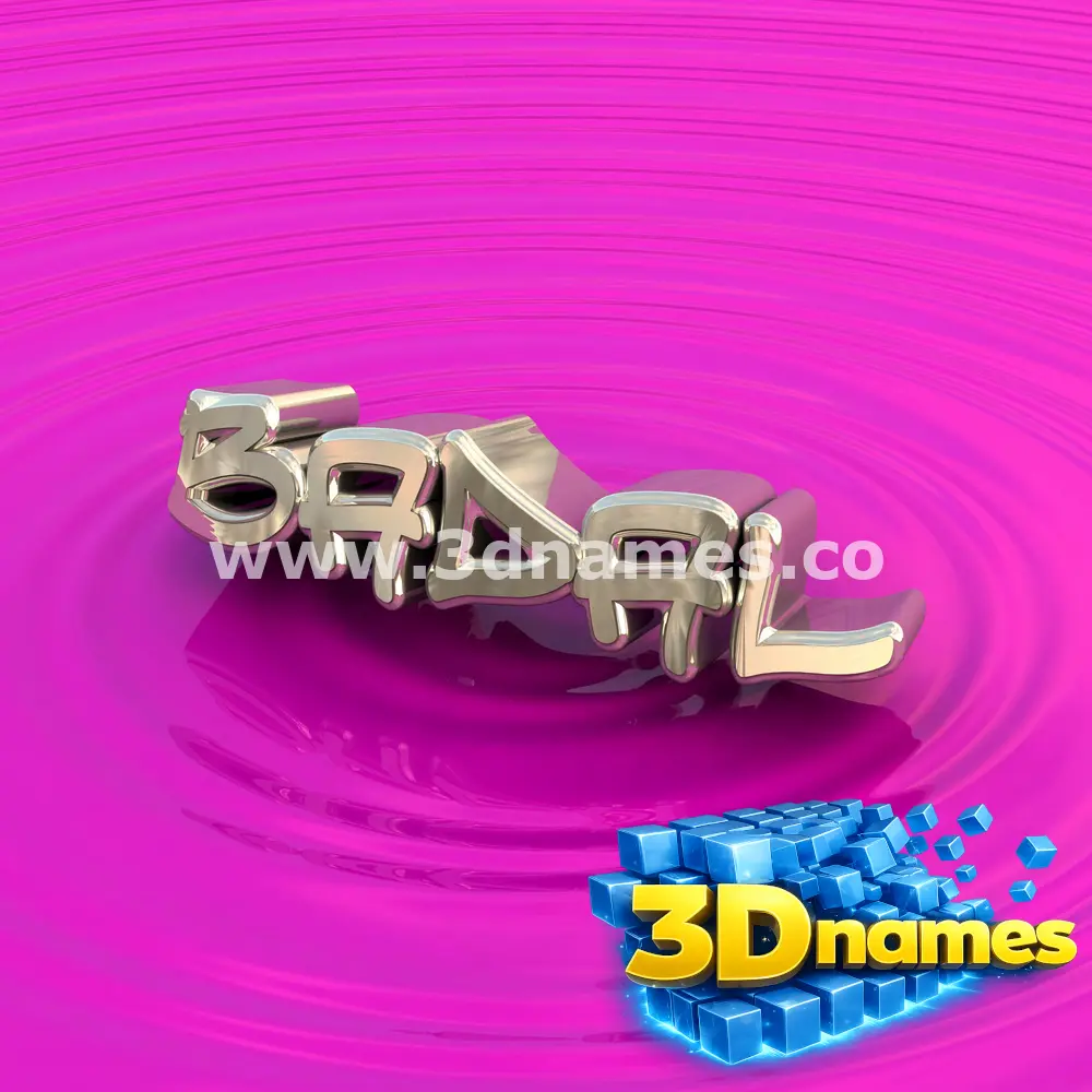 badal in Pink Graffiti style - 3D name wallpaper