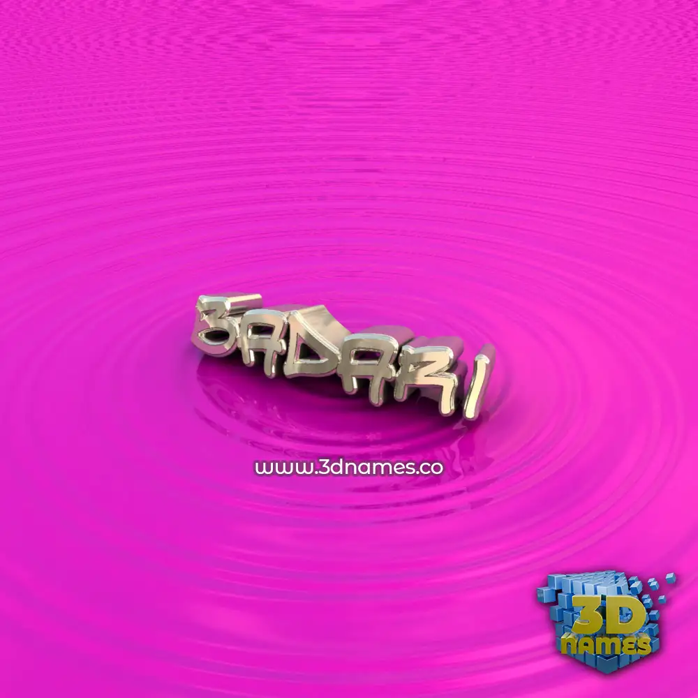 badari in Pink Graffiti style - 3D name wallpaper