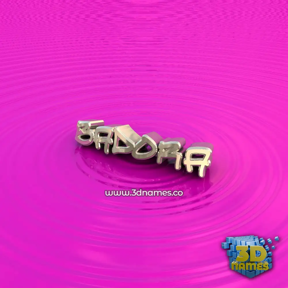 badora in Pink Graffiti style - 3D name wallpaper