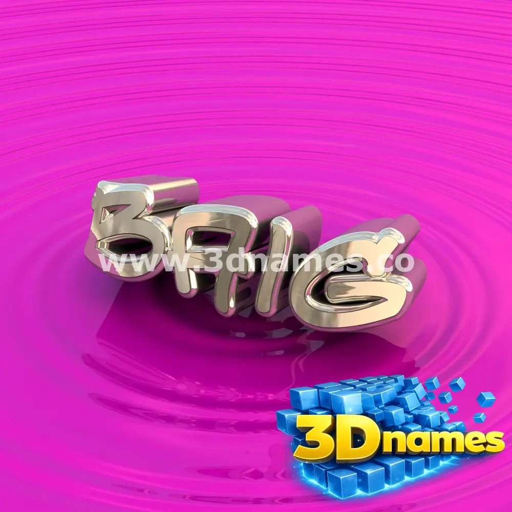 baig in Pink Graffiti style - 3D name wallpaper