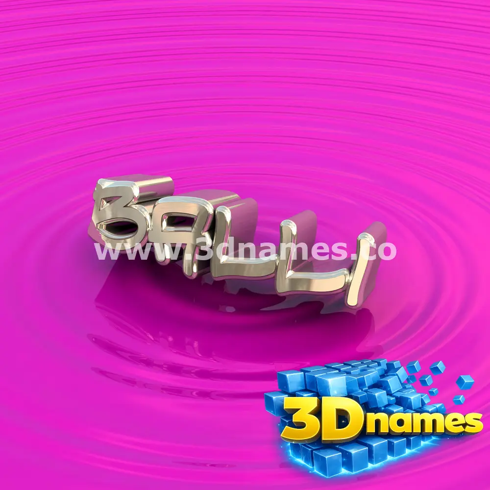 balli in Pink Graffiti style - 3D name wallpaper