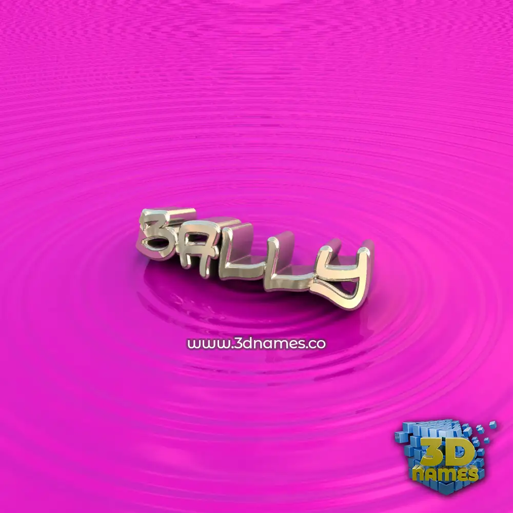 bally in Pink Graffiti style - 3D name wallpaper