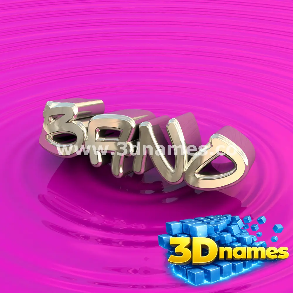 bano in Pink Graffiti style - 3D name wallpaper