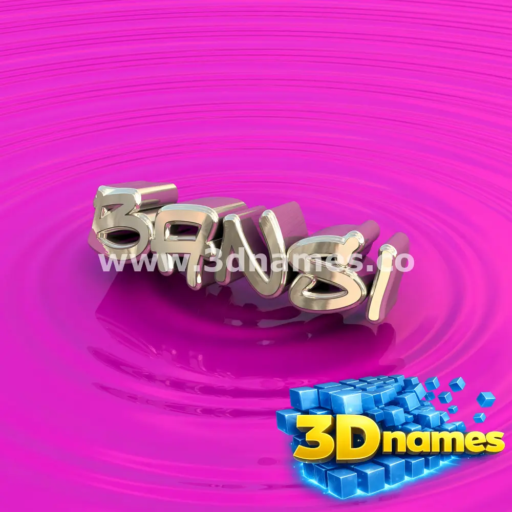 bansi in Pink Graffiti style - 3D name wallpaper