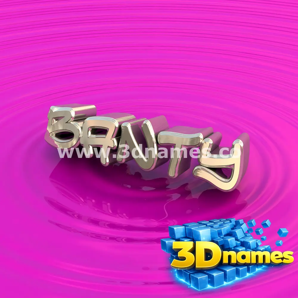 banty in Pink Graffiti style - 3D name wallpaper