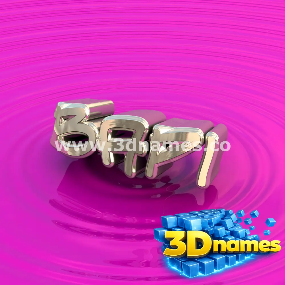 bapi in Pink Graffiti style - 3D name wallpaper