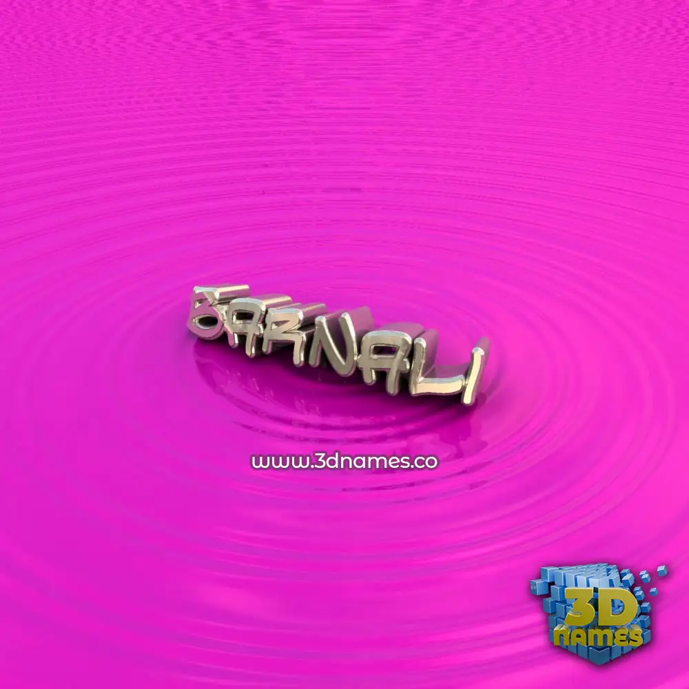 barnali in Pink Graffiti style - 3D name wallpaper