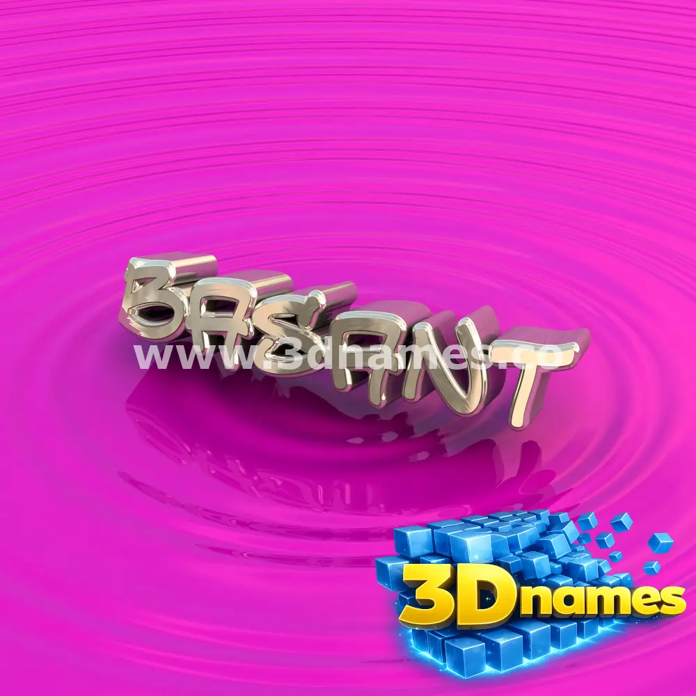 basant in Pink Graffiti style - 3D name wallpaper