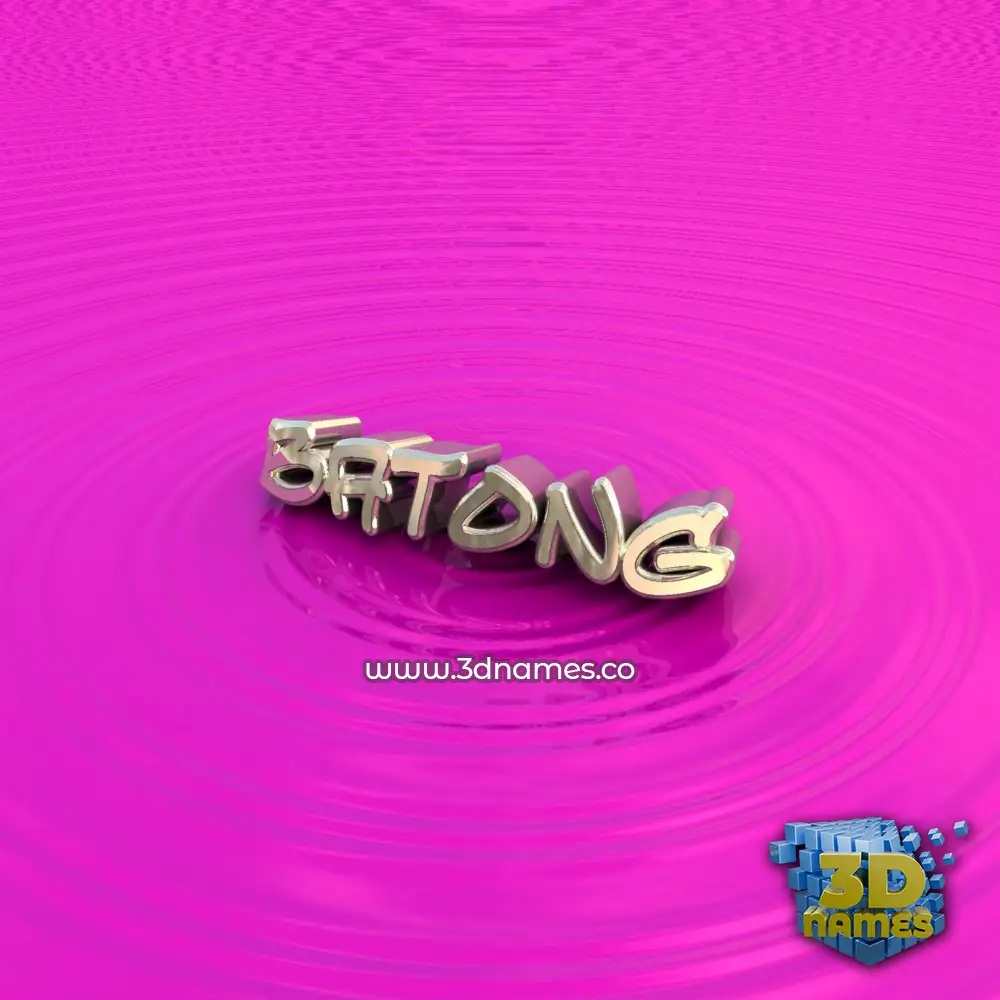 batong in Pink Graffiti style - 3D name wallpaper