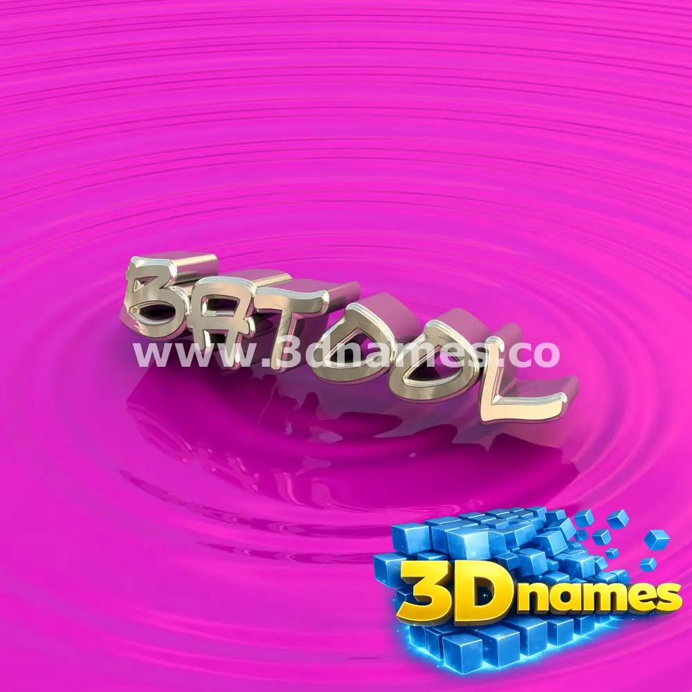 batool in Pink Graffiti style - 3D name wallpaper