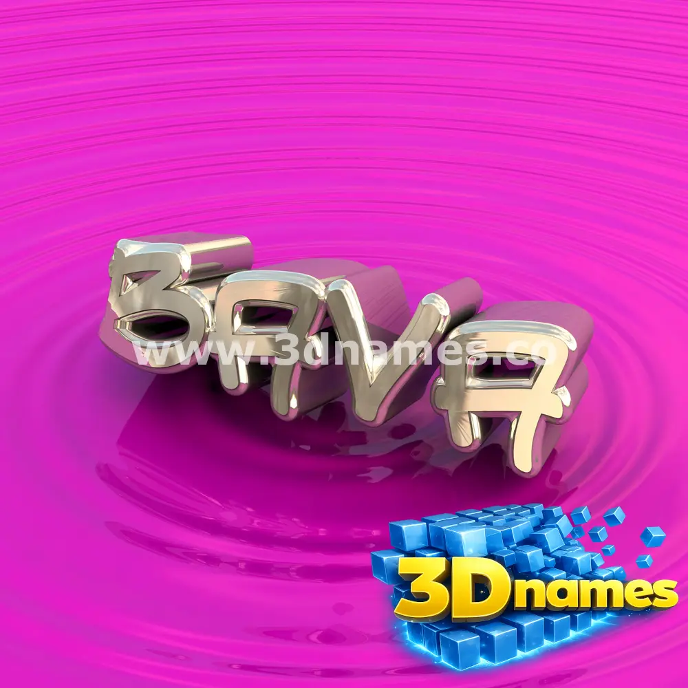 bava in Pink Graffiti style - 3D name wallpaper