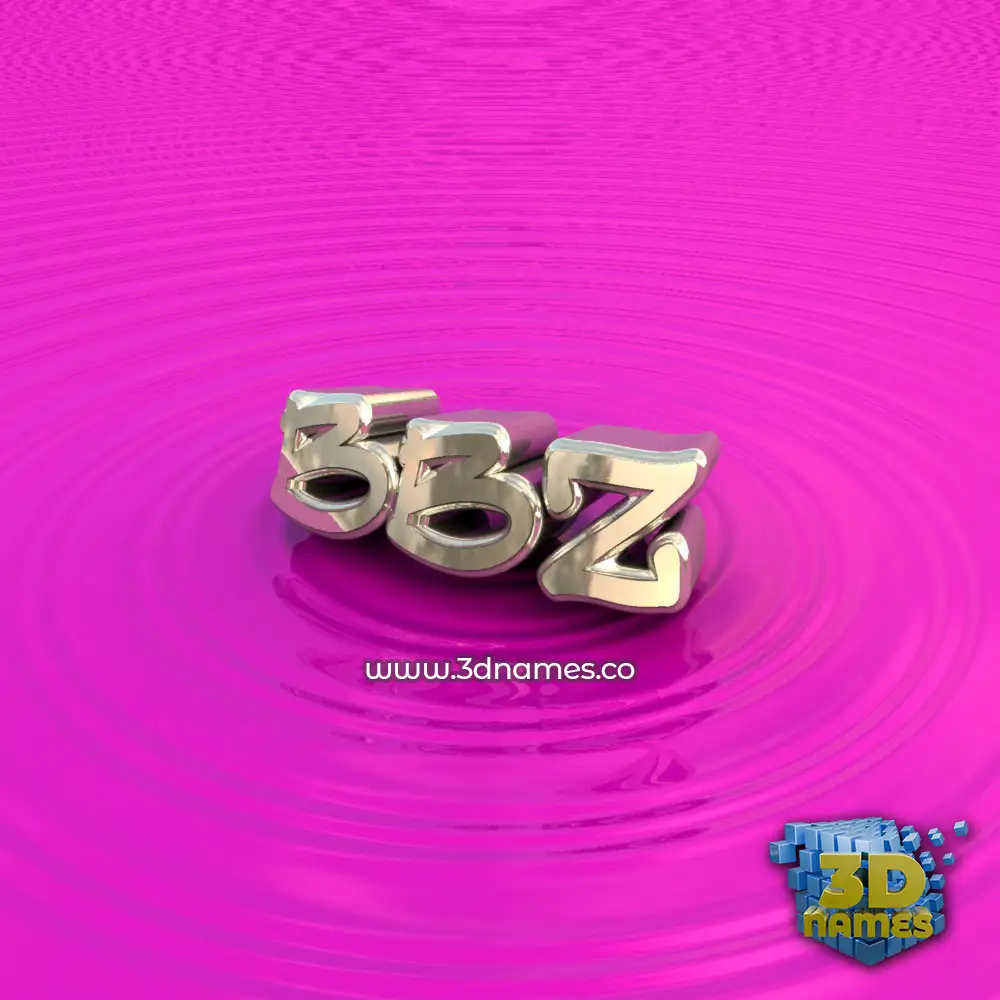 bbz in Pink Graffiti style - 3D name wallpaper