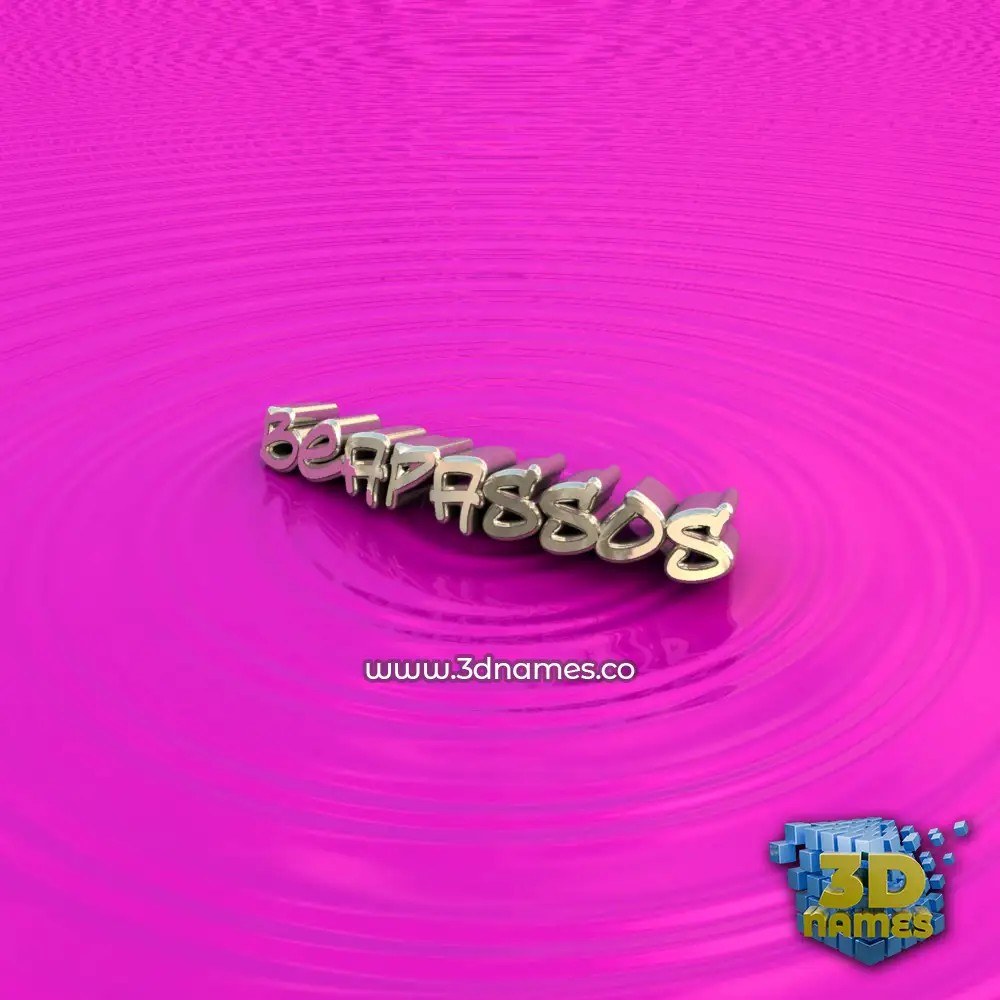 beapassos in Pink Graffiti style - 3D name wallpaper