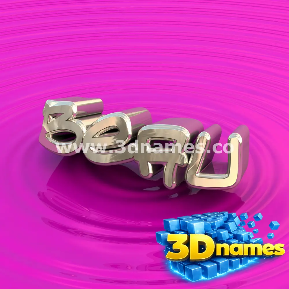 beau in Pink Graffiti style - 3D name wallpaper