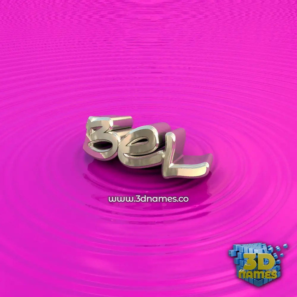 bel in Pink Graffiti style - 3D name wallpaper