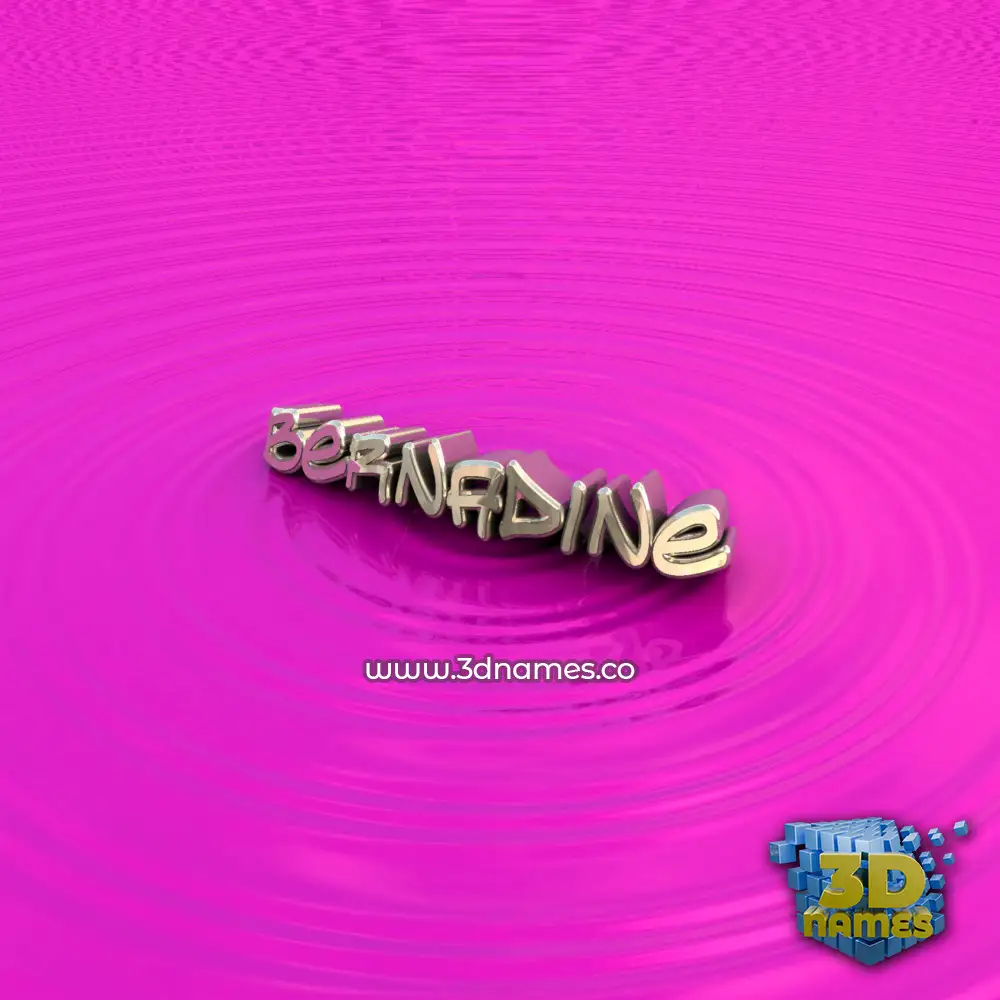 bernadine in Pink Graffiti style - 3D name wallpaper
