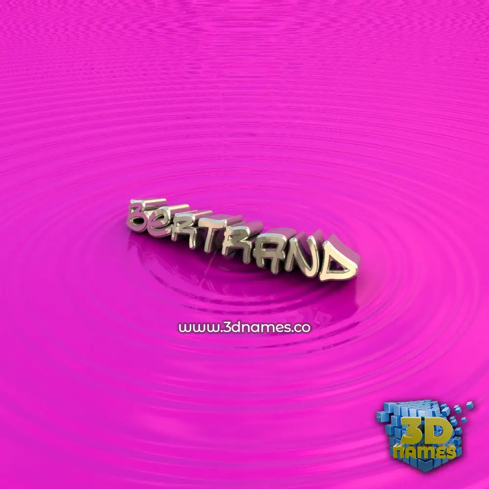 bertrand in Pink Graffiti style - 3D name wallpaper