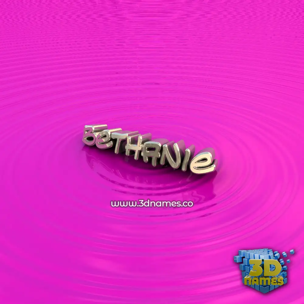 bethanie in Pink Graffiti style - 3D name wallpaper