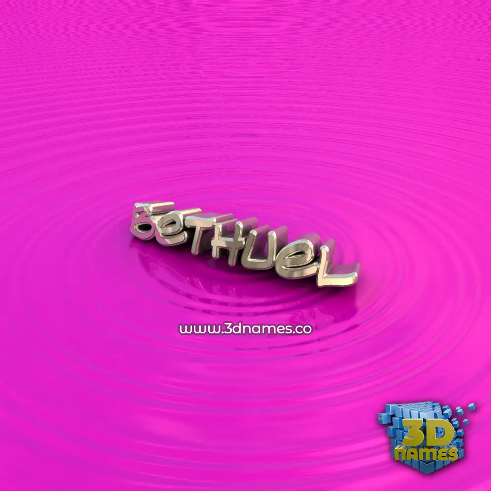 bethuel in Pink Graffiti style - 3D name wallpaper